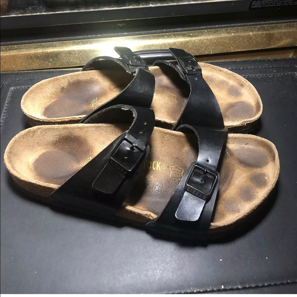 BIRKENSTOCK BETULA 2 STRAP BLACK Glossy LEATHER